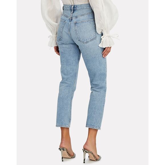 AGOLDE Riley High-Rise Straight Cropped Jeans - Picture 3 of 11